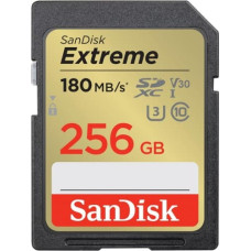 Sandisk Extreme SDXC 256GB 180/130 MB/s V30 UHS-I