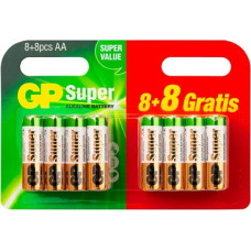 Gp Batteries 8+8 GP Super Alkaline AA Mignon LR06 SUPER VALUE Blister