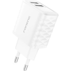 Foneng EU53 2xUSB-A, 2.4A Power Charger (White)