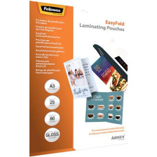 Fellowes LAMINATOR POUCH EASYFOLD/A3 80 25PCS 5602001 FELLOWES