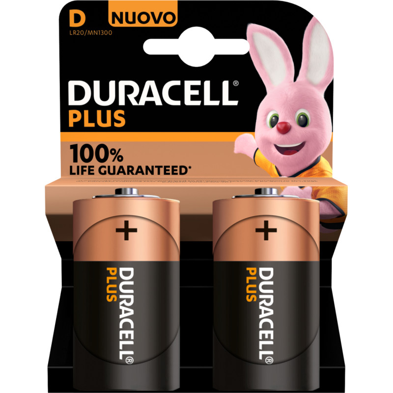 Duracell Plus 100 D Vienkartinė baterija Šarminis