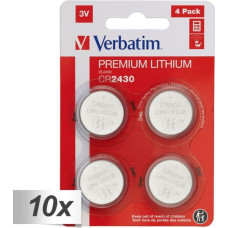 Verbatim 10x4 Verbatim CR 2430 Lithium battery 49534