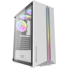 Darkflash Computer case Darkflash DK151 LED with 3 fans (white)